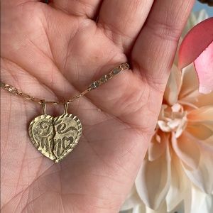 14k Gold Chain Te Amo Necklace